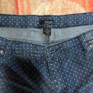 A.n.a polka dot jean shorts